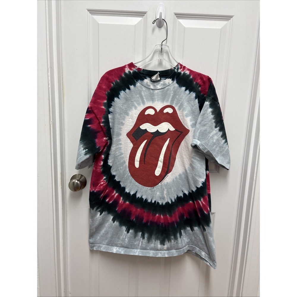 Liquid Blue Rolling Stones Tie Dye T Shirt XLarge Band Concert Tour Tee